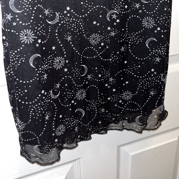Celestial sun and moon mesh spaghetti strap dress - Picture 4 of 4